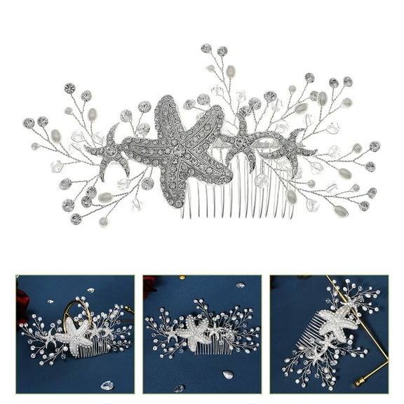 TABLZONE Beach Wedding Hair Comb Decorative Hair Accessories for Women, Elegant Bridal Hairpiece, 1 Piece