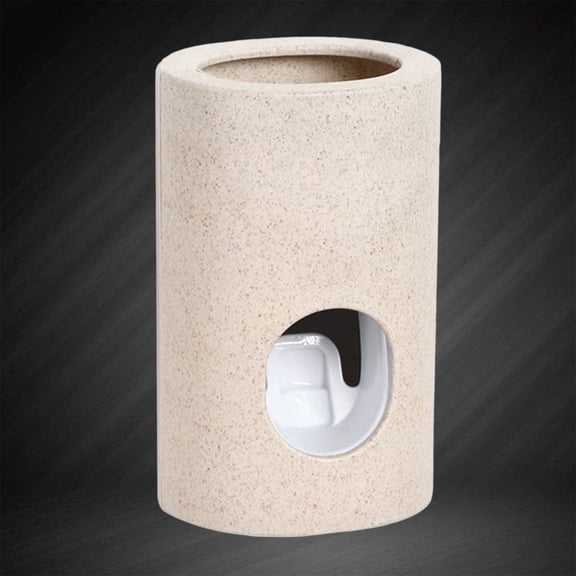 TABLZONE Beige Toothpaste Dispenser Squeezer for Daily Use, Prevents Waste and , Easy to Use Bathroom Accessory