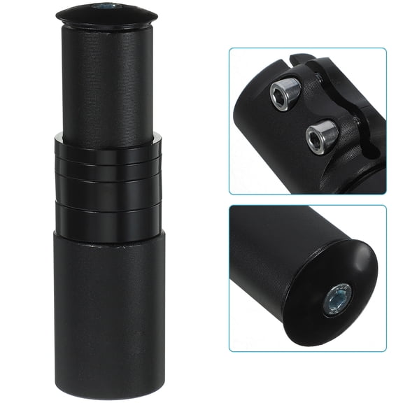 TABLZONE Black Alloy Handlebar Riser Stem Raiser for Bike Lightweight Comfortable Climbing