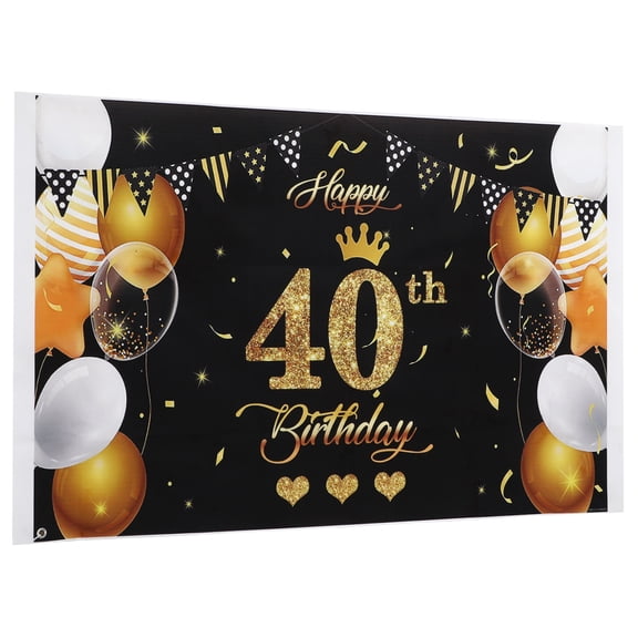 TABLZONE 1Pc Black Birthday Photo Background Cloth Non Reflective Party Hanging