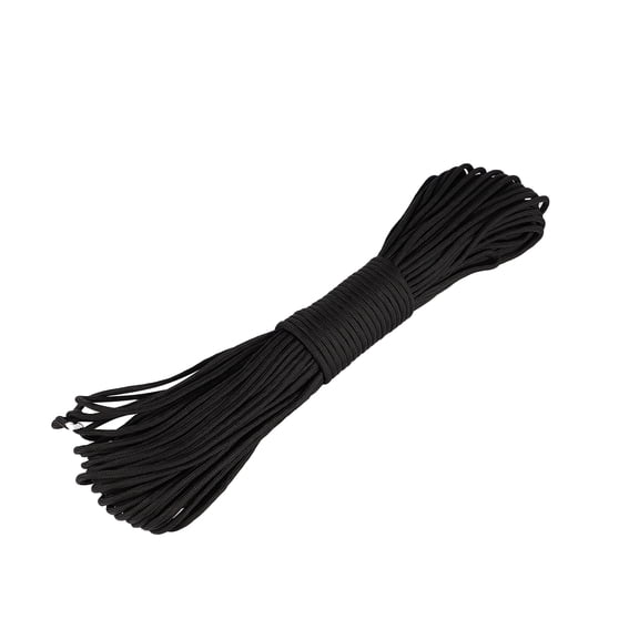 TABLZONE Black Camping Rope Paracord with Fade Resistant and Low Shrink Features