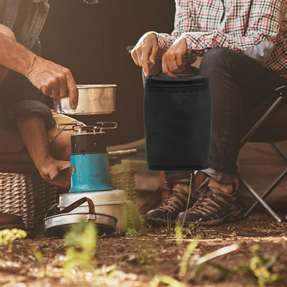 TABLZONE Outdoor Kerosene Lamp Bag Portable Black Oxford Cloth Carrying Case