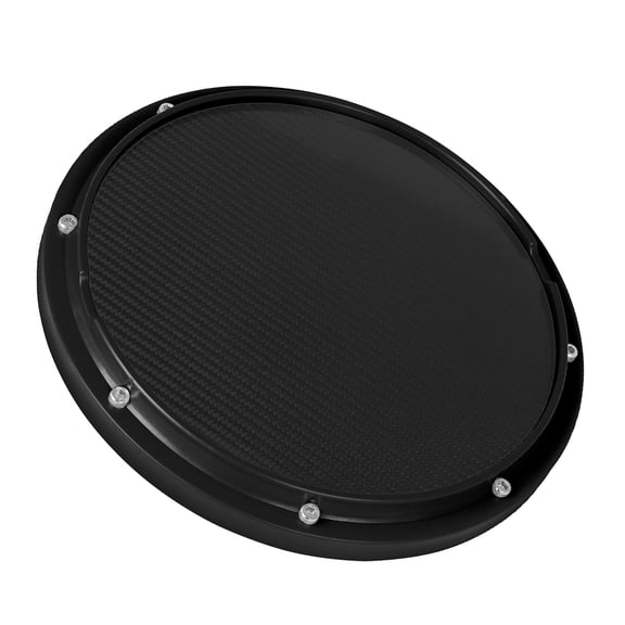 TABLZONE Black Drum Practice Pad Made with Carbon Fiber and ABS Material for Beginner Drum Set Players