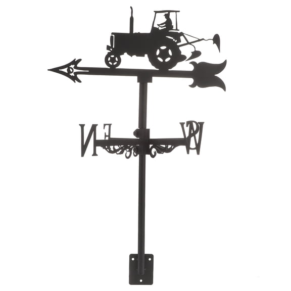 TABLZONE Black Metal Weather Vane in European Style for Roof and Garden Decoration, Indicator