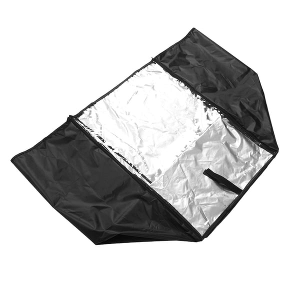 TABLZONE Black Oxford Cloth Bakery Bread Cover with Clear Window for Dustproof Pan Rack Storage