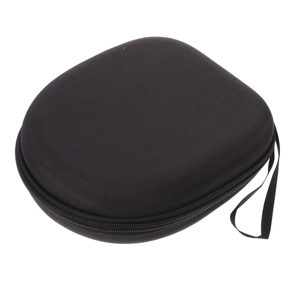 TABLZONE 1Pc Headset Storage Box Black Compact Zipper Bag for Headphone Cable Mp3 Key Storage Travel