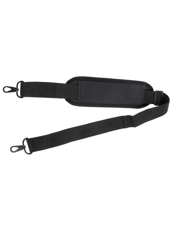 Black Padded Laptop Strap, Load Bearing Replacement Strap for Briefcase, Messenger Bag, Comfortable Carry