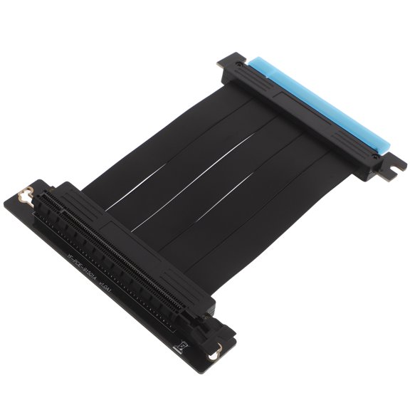TABLZONE Black Pcie GPU Riser Cable Full Speed Flexible Ribbon for Vertical Installation and Improved Airflow