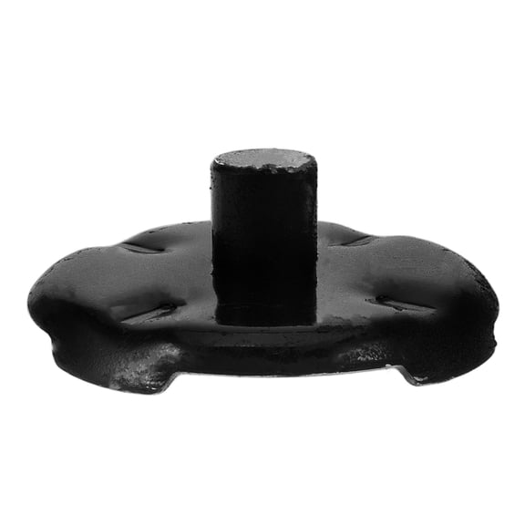 TABLZONE Black Steel Hydraulic Jack Foot Pad with Tray for Enhanced Load Bearing