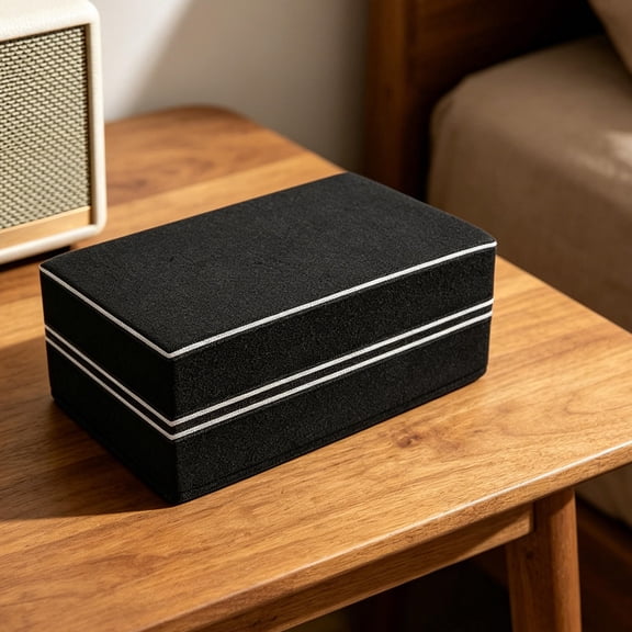 TABLZONE Black Subwoofer Isolation Pad with Advanced Shock Absorption for Clear Sound and Vibration Control
