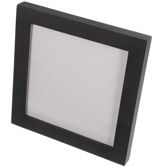 TABLZONE Black Wooden Record Frame for Vinyl Storage and Display, Ideal for Photos, Albums, 12 x 12 Inches