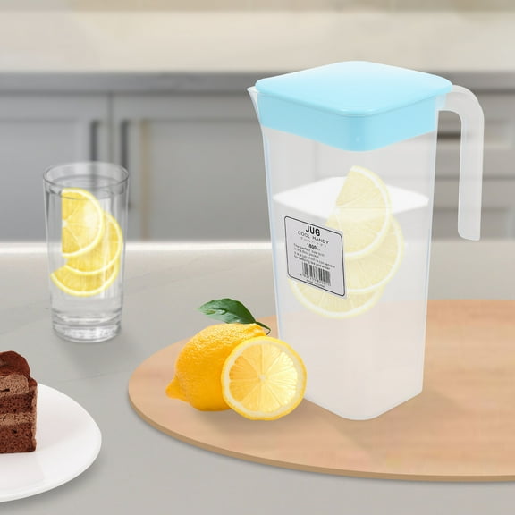 TABLZONE Large Capacity Pitcher Plastic Beverage Container for Home, Office, Kitchen - PP Desktop Water Jug