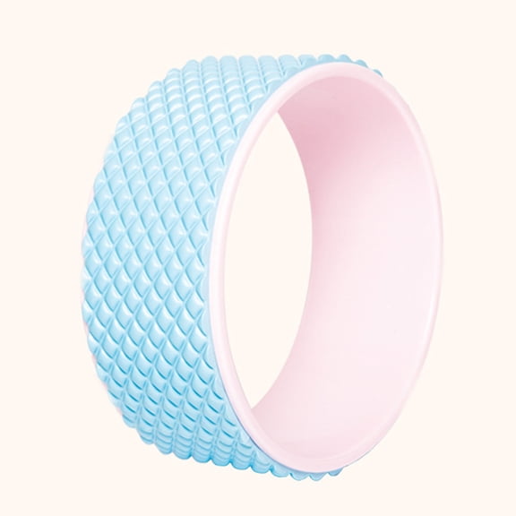 TABLZONE Yoga Training Tool Yoga Wheel EVA Blue for Home Workout 1Set