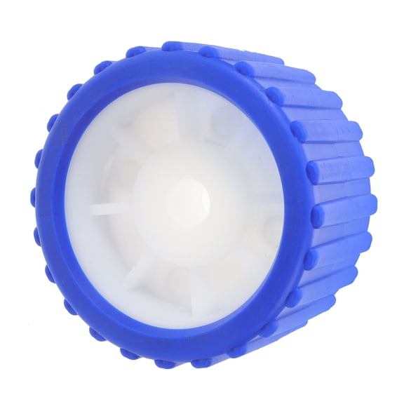 TABLZONE Boat Rollers for Trailer Blue PVC Durable Ribbed Wobble Design Easy Installation