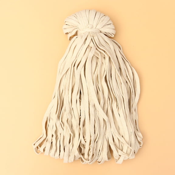 TABLZONE Braided Cotton Rope Beige for Fastening Lightweight Flat Rope with Good Absorption and Breathable Material