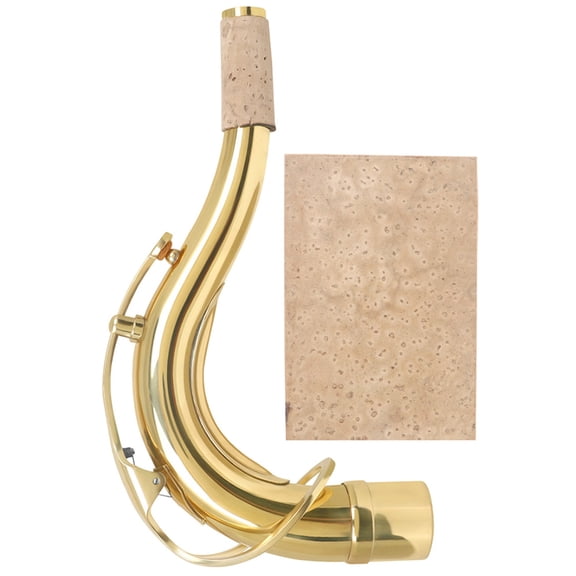 TABLZONE Brass Saxophone Neck 1 Set Resistant To Deformation Compact Design For Saxophonists