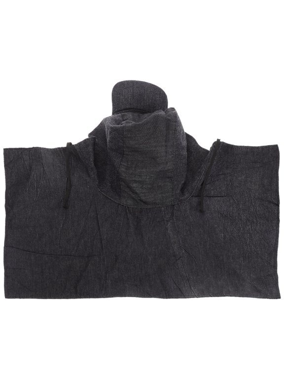 Grey Denim Dustproof Work Cap with Wide Brim for Industrial Use