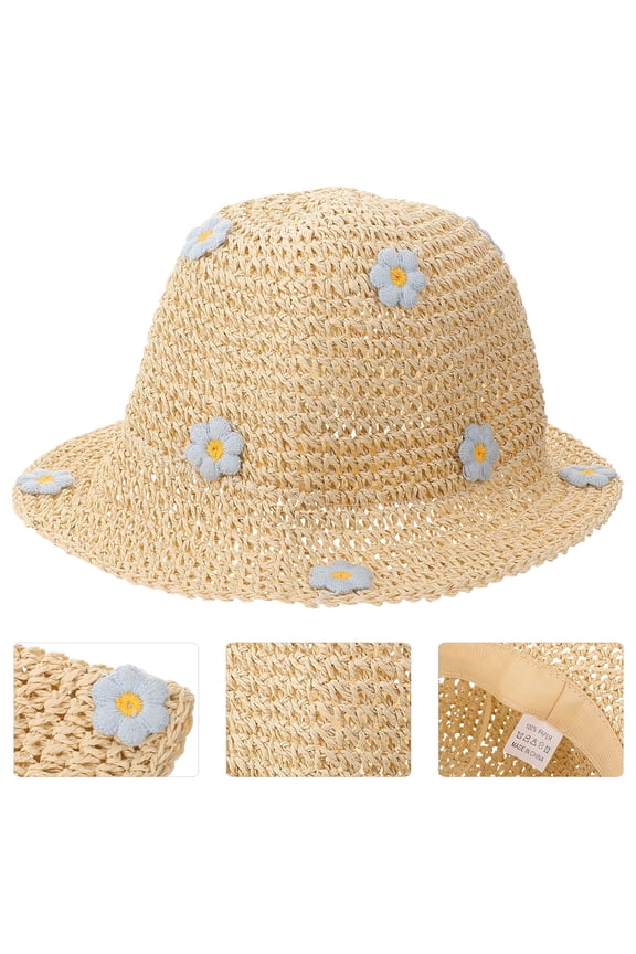 Wide Brim Hat Beige Foldable for Women Fishing Cycling Hiking 1Pack