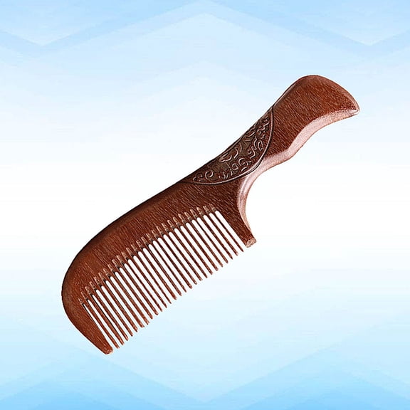 TABLZONE Wooden Red Sandalwood Comb, Smooth Teeth, Non-Static, Scalp Massage, Hair Styling