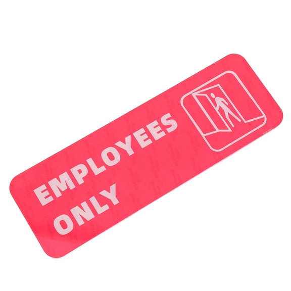 TABLZONE Door Sign Staff Only Peel and Stick Clear Access Control for Workplace Entry