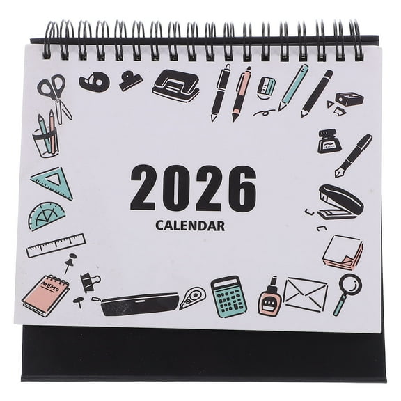 TABLZONE 2026 Flipping Calendar Multi Color Paper Space Saving Home Office Use