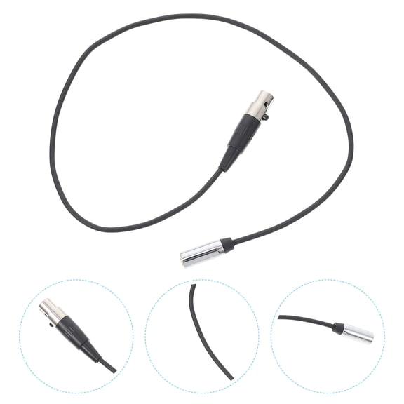 TABLZONE Audio Cable Black Trs to Xlr Adapter for Headset Clear Sound Connection