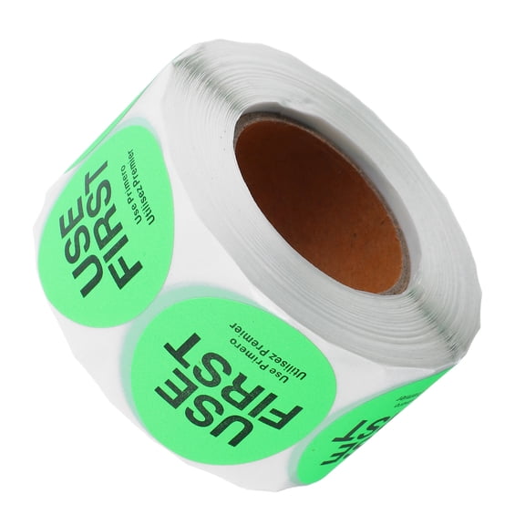 TABLZONE Canning Food Labels Light Green Adhesive Stickers for Home Kitchen and Inventory Control