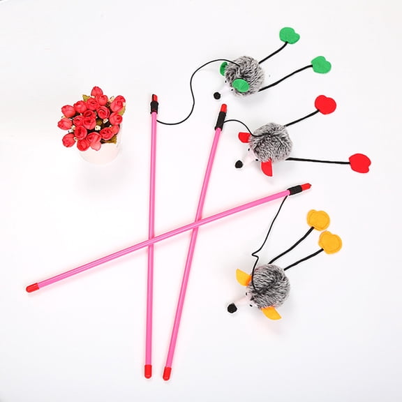 TABLZONE Teaser Stick for Cat, Strengthen Bond and Activity, Assorted Colors