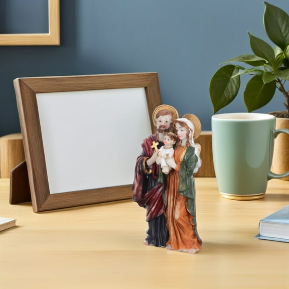 TABLZONE Jesus Statue Resin Figurine Multi-Color for Faith-Based Decor