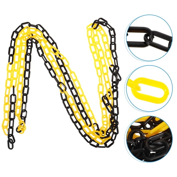 TABLZONE Traffic Safety Chain in Plastic Material for Road and Parking Barrier