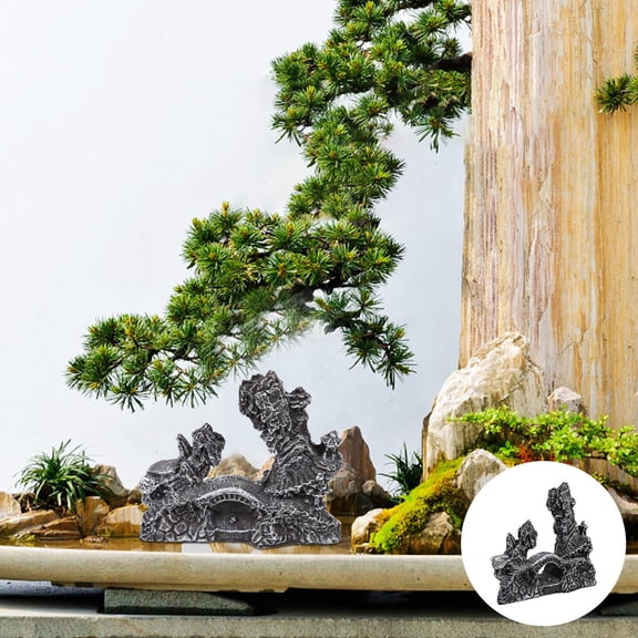 TABLZONE Cement and Stone Fish Tank Rockery Ornament for Aquarium Landscaping with Stable Structure