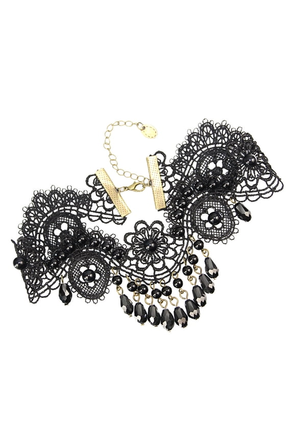 Charm Necklace for Women Vintage Black Lace Pendant Necklace 1Pcs Fashion Birthday