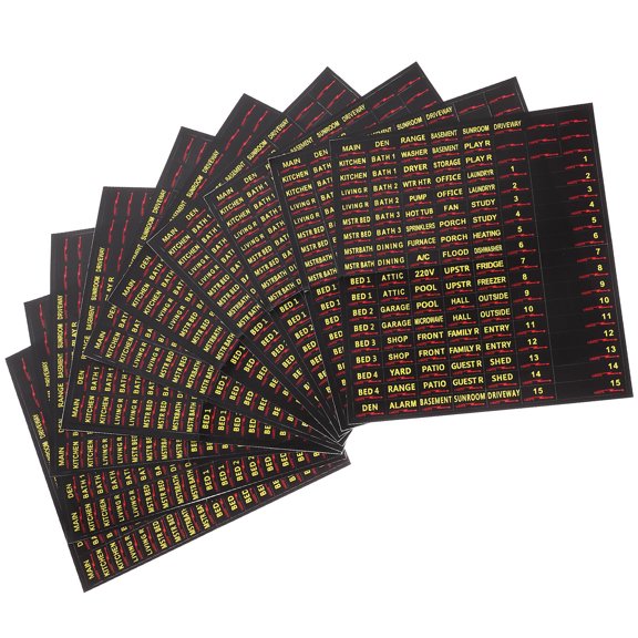 TABLZONE Circuit Breaker Labels Easy Application for Organized Electrical Panel Identification