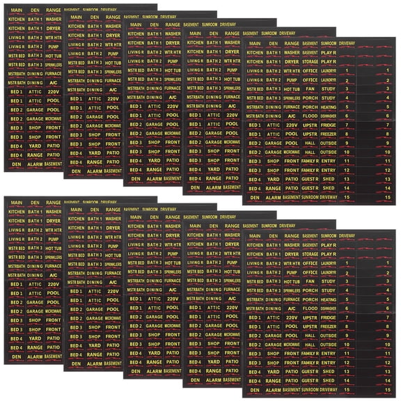 TABLZONE Multi-Color Labels for Easy Identification and Organization, Paper Stickers for Electrical Panels