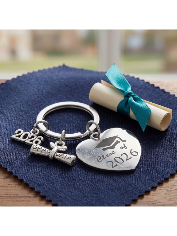 Class of 2026 Graduation Keychain Keepsake with Durable Stainless Steel Design, Perfect Senior Gift