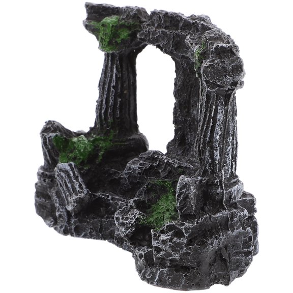 TABLZONE Classical Roman Ruins Aquarium Decor, Resin Column Figurine for Fish Display