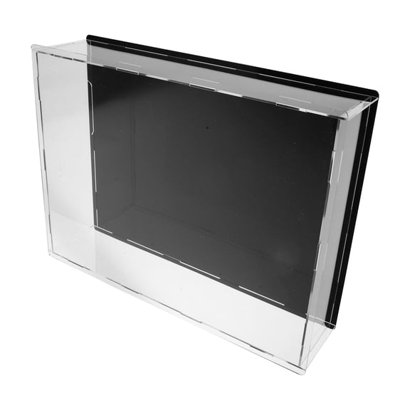TABLZONE Clear Acrylic Bible Display Box Black Protective Case for Book Storage