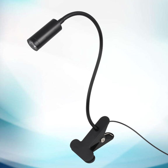 TABLZONE USB Powered LED Reading Light with Strong Clip Base for Desk, Workshop, Study, and Office Use - Black