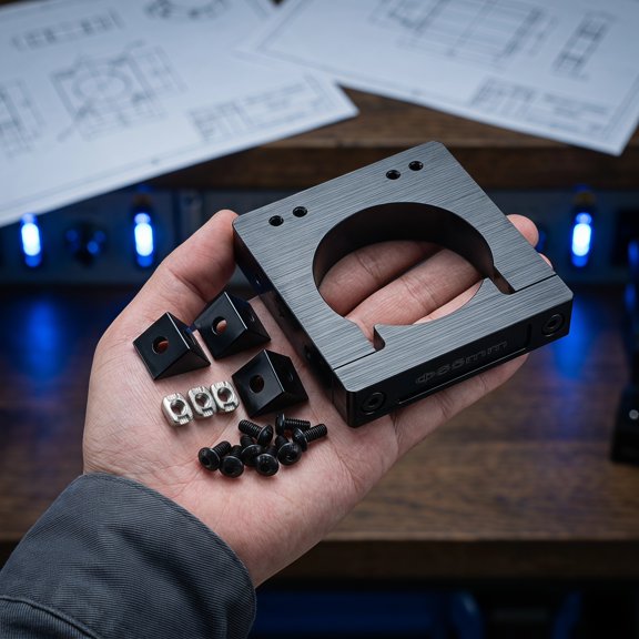 TABLZONE Cnc Motor Mounting Bracket 65mm for Engraving Machine Spindle