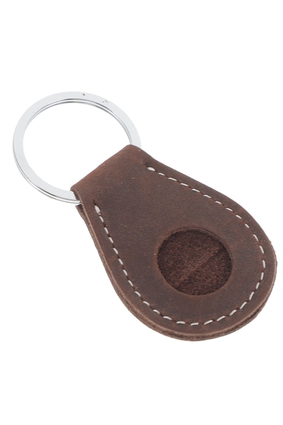 Minimalist Dark Brown Zinc Alloy Keychain Holder Display Stand for Office and Daily Use, 1 Set