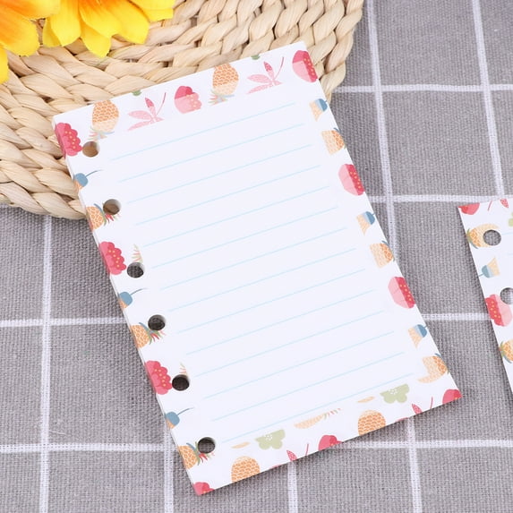 TABLZONE Chic White Filler Paper with 6 Holes for Planner, Notebook, and Organizer Use