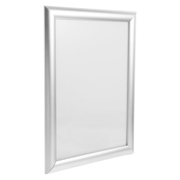 TABLZONE Commercial Aluminum Snap Open Poster Frame with Easy Front Access Plated Silver Finish