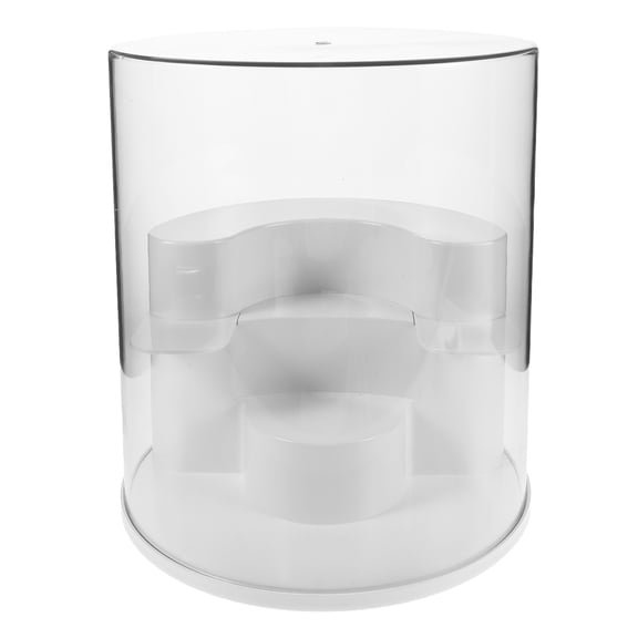 TABLZONE Compact Acrylic Display Case for Figurines with Stable Dustproof Clear Organizer