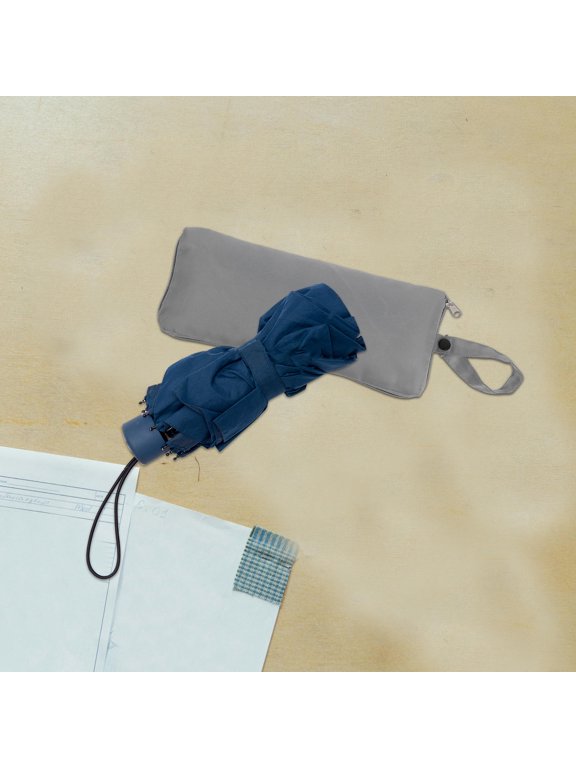 Compact Grey Umbrella Case Waterproof Microfiber for Home Travel