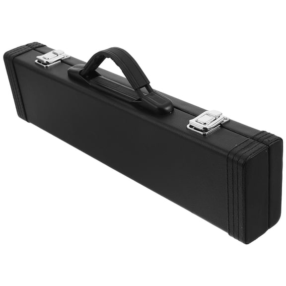 TABLZONE Concert Flute Hard Case with Metal Locking Latch and Wear Resistant Black Exterior