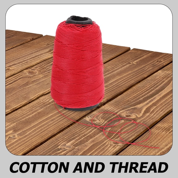 TABLZONE Construction Nylon String in Red Wear Resistant Twisted String for Masonry and Outdoor Tasks