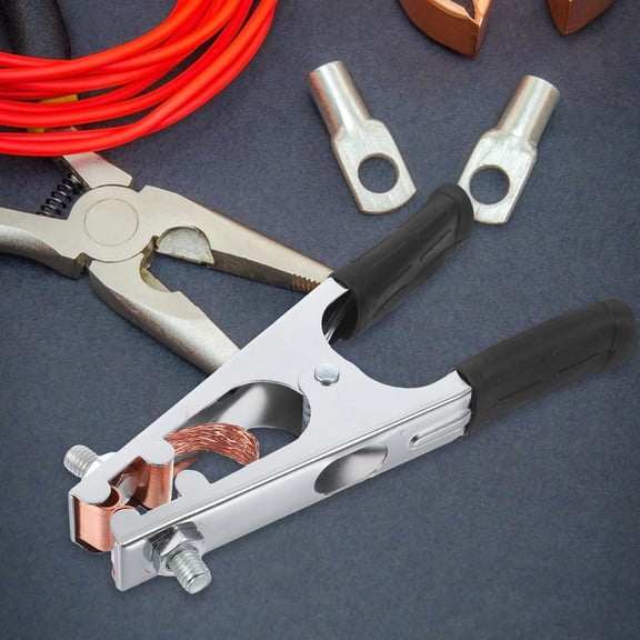 TABLZONE Copper Ground Clamp for Welding Machine Strong Grip Adjustable Jaw Heavy Duty Welding Tool