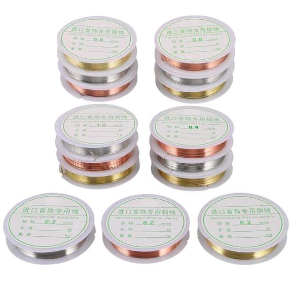 TABLZONE Tarnish Resistant Copper Wire Assorted Colors for Jewelry Making, Crafting, Projects and Beading Supplies