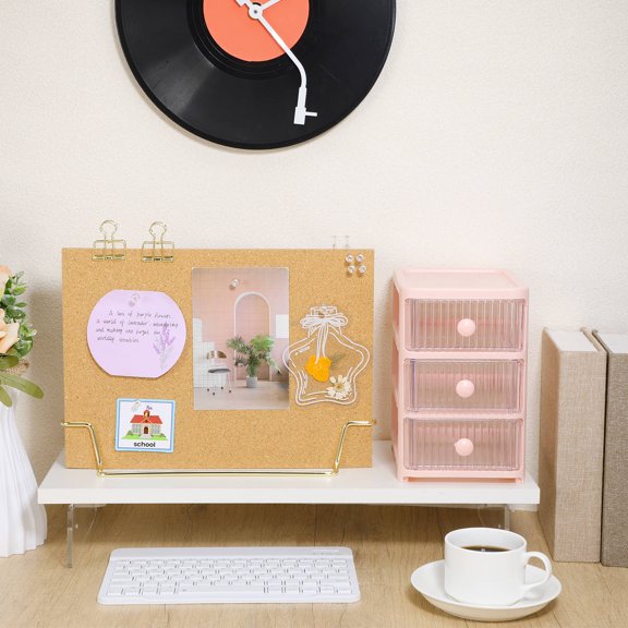 TABLZONE Wood Framed Bulletin Board with Smooth Writing Surface for Office and Home