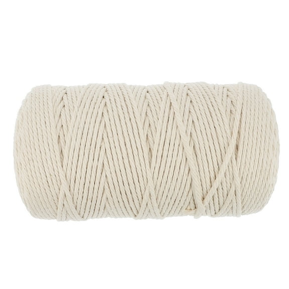 TABLZONE White Cotton Twine for Crafts, Projects, Wrapping, Gardening, 1 Roll String